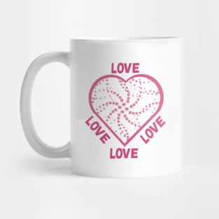 Connecting the Dots of the Heart - Love Love Love Love Dots Mug